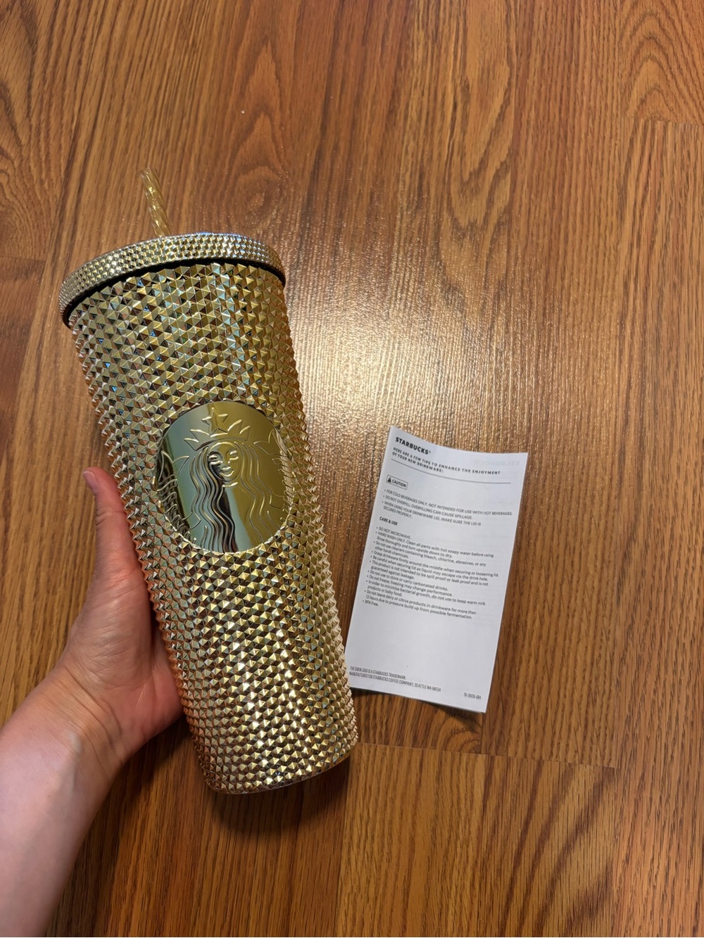 ✨ Starbucks Gold Studded Cold Cup Tumbler | Limited Edition | 24oz